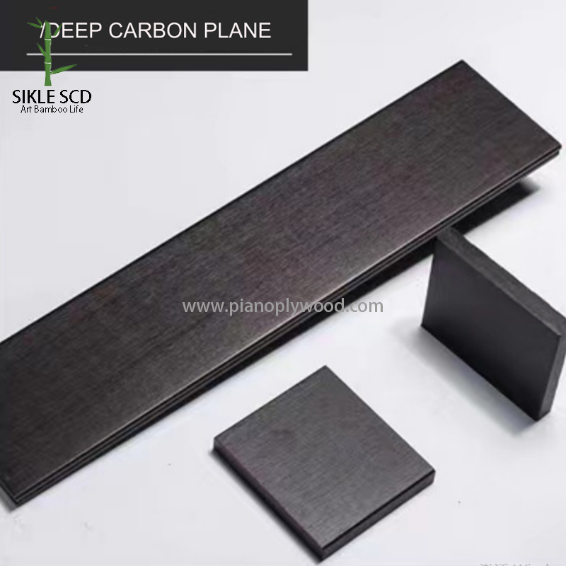 Deck de bambu em carbono profundo