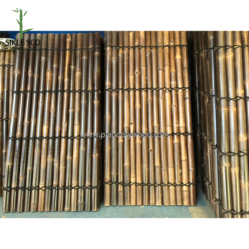 Halvt bambus gjerde