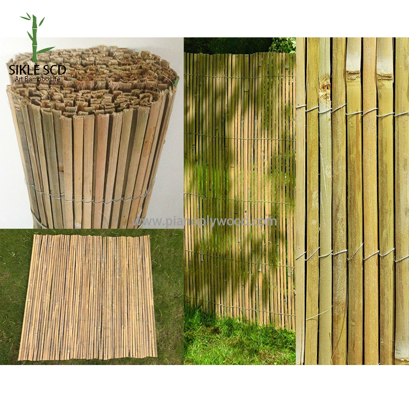Sadalīts bambusa žogs