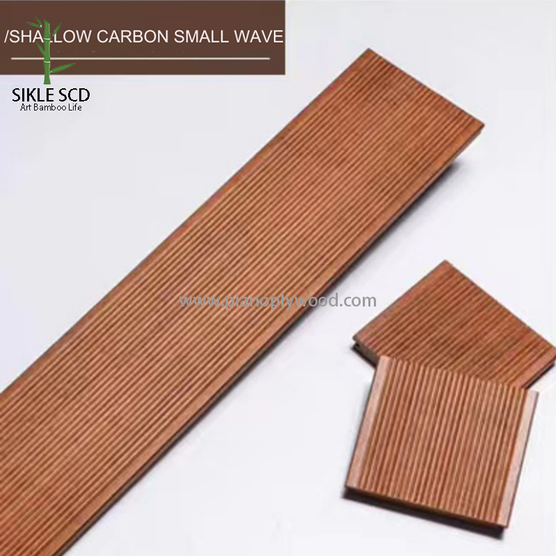 Bambu Zemin Kaplaması Sığ Karbon