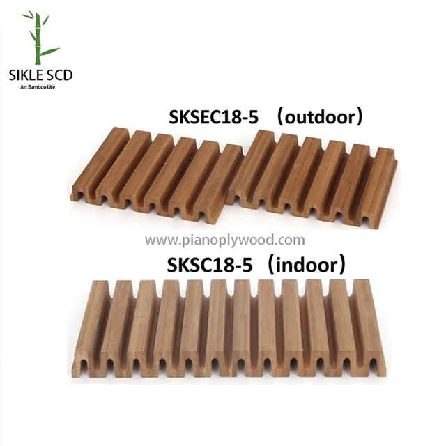 SKSEC18-5 (exterior), SKSC18-5 (interior) Revestimiento de bambú
