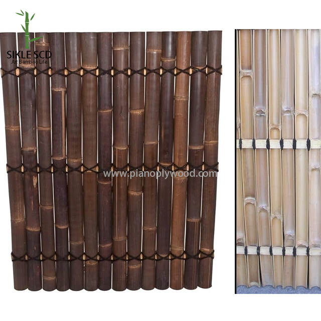 Halvt bambu staket