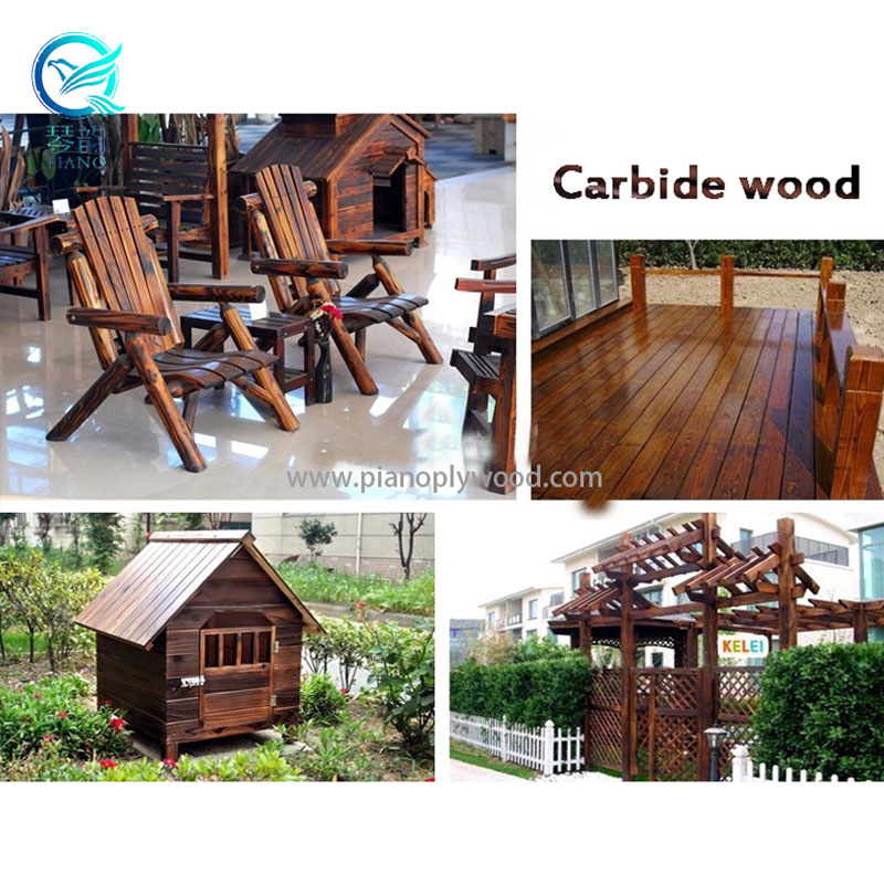 Karbonizované drevo