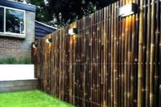 Външна черна бамбукова ограда SIKLE SCD