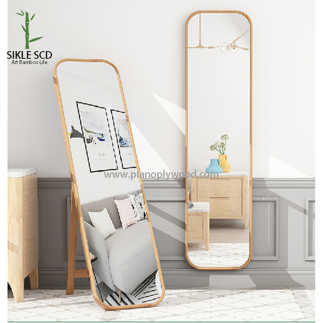 Bamboo Vertical Dressing Mirror