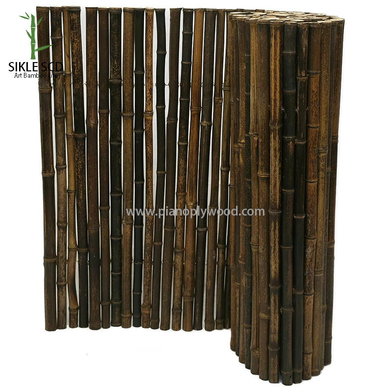 Čierny bambusový plot