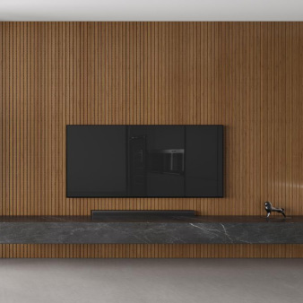 Indoor Great Wall Shape Bamboo Cladding Sikle SCD Thickness 15mm