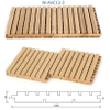 Indoor Great Wall Shape Bamboo Cladding Sikle SCD Thickness 15mm